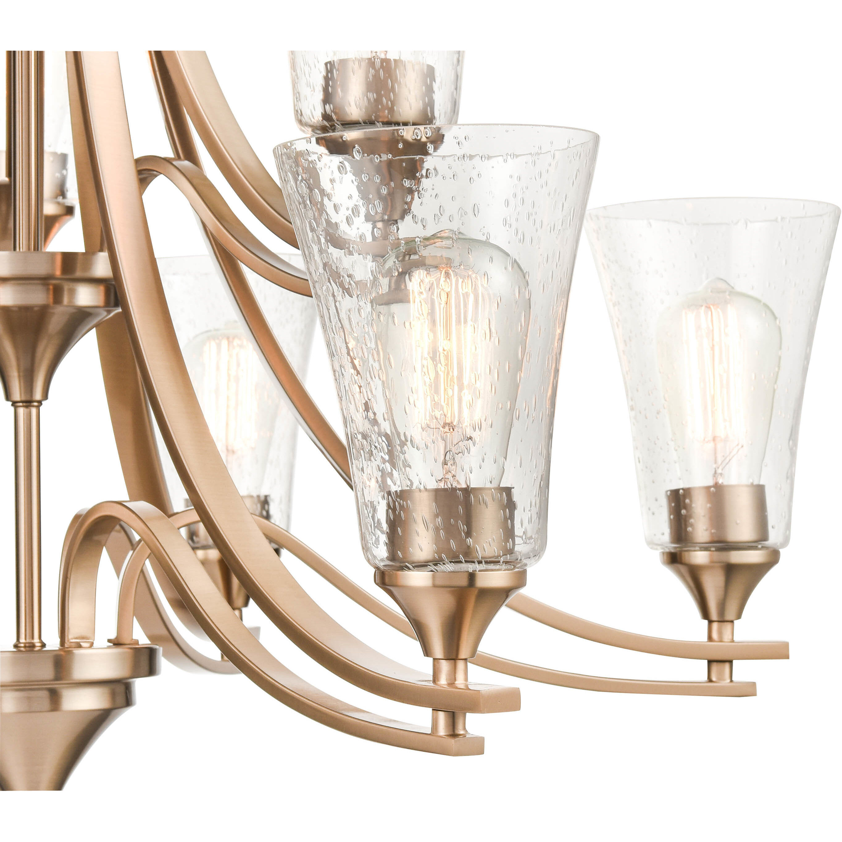 Natalie 9 Light 32 inch Modern Gold Chandelier Ceiling Light